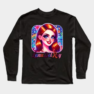 Lana Del Rey - Inspired by Lisa Frank Long Sleeve T-Shirt